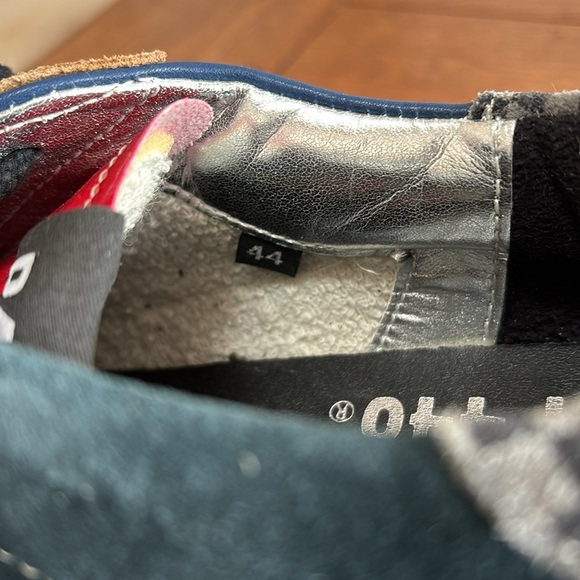 P448 You Can Surf Later Skate Sneakers Men’s Blue & Tan Suede Shoes Size EU 44 - Picture 10 of 14